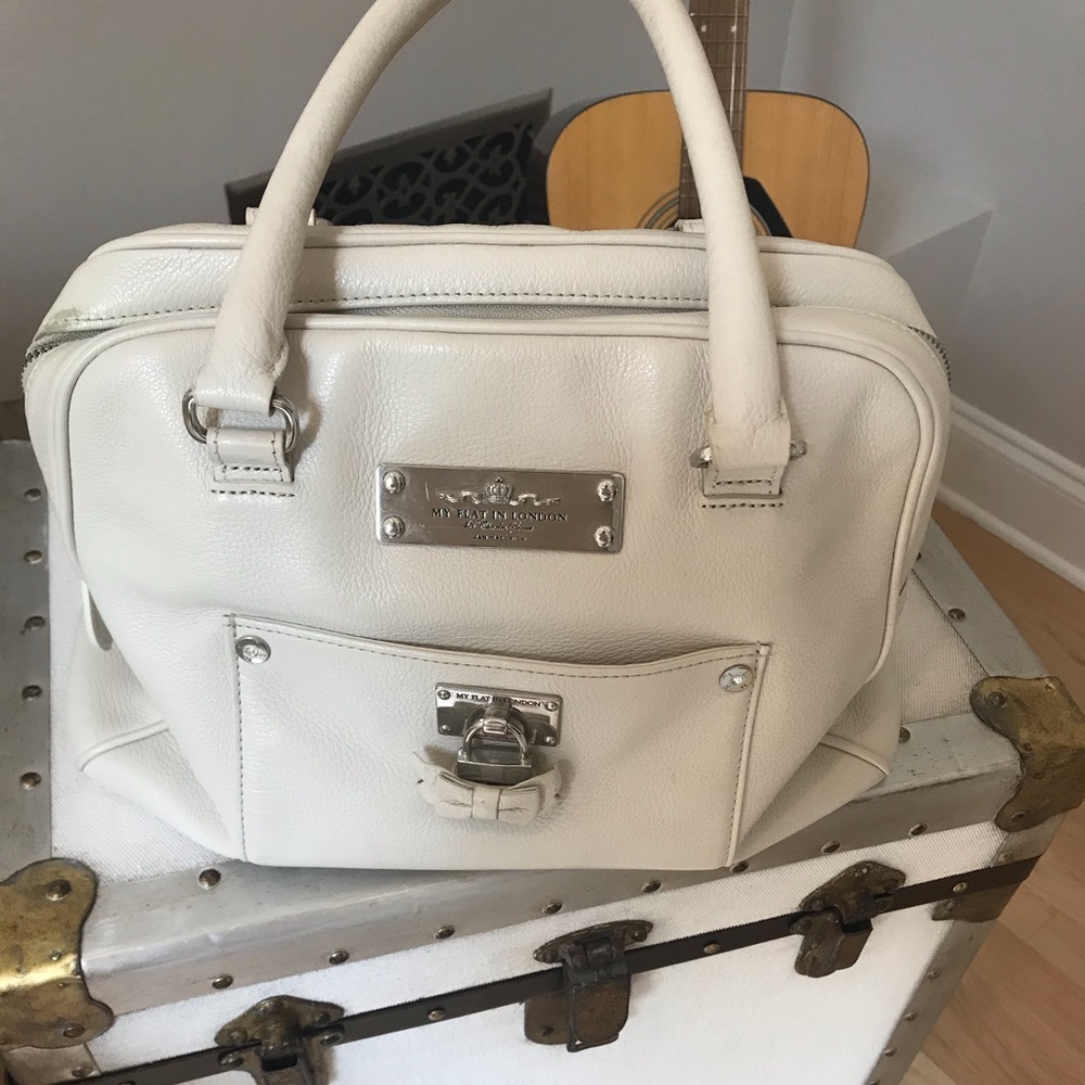 My Flat in London Satchel Bag. Cream, GUC